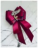 broszki Brosza  / Krawat w kolorze burgund  z Reniferem Exclusive 1