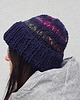 czapki damskie czapka HANDMADE granatowa 1
