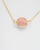 złote naszyjniki 16k Gold Plated Framed Rose Aventurine Necklace 2