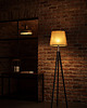 lampy podłogowe Lampa stojąca do salonu ze złotym kloszem ARUBA MIRROR 3