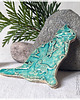 magnesy Kot w kotki - ceramiczny rustykalny magnes 1