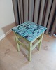 stołki Własnoręcznie malowany handmade taboret w pastelowych kolorach art deco 2