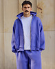bluzy męskie Bluza z kapturem PUFFA ZIP Purple Hills męska 2