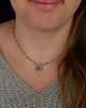 wisiory Naszyjnik słoneczko kolorowe labradoryty wire wrapping słońce 5