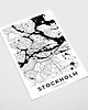 plakaty Plakat Sztokholm mapa 1