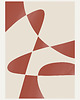 plakaty Zestaw trzech plakatów red abstract 2