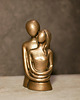 figurki i rzeźby Rzeźba z gipsu, Zakochani, oliwkowe złoto, wys. 11,5 cm 1