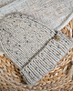 czapki damskie Beanie  z wełny peruwiańskiej tweed naturalny 2