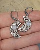 kolczyki wire wrapping Kolczyki księżyce kamień księżycowy wire wrapping 3