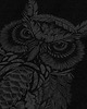 t-shirty męskie Koszulka męska PUCHACZ ZWYCZAJNY czarna - 1