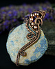 wisiory Koral fossil wisiorek wire wrapping 3