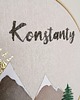 obrazy i plakaty do pokoju dziecięcego Góry obrazek z imieniem dziecka, metryczka 3