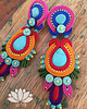 kolczyki soutache Kolorowe kolczyki sutasz 1