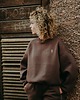 bluza bez kaptura damska Bluza Basic oversize czekoladowa 3