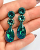 kolczyki swarovski Blue Zircon AB, kolczyki z kryształami Swarovski 1