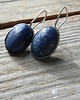 kolczyki wire wrapping Lapis lazuli owal - kolczyki 2