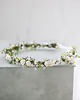 wianki komunijne Delikatny kwiatowy wianek z kryształkami 2
