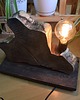 lampy - inne Lampa z plastra drewna loft japandi wabi-sabi /1/ 6