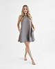 sukienki mini damskie Lniana Sukienka DAHLIA TRUE GRAY 3