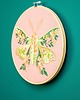 Ozdoby na ścianę Kwiecista ćma floral pink 6