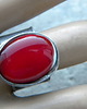pierścionki srebrne Roman Ancient Ring ;) świetlista czerwień 1