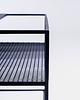 meble - stoły i stoliki - stoliki kawowe Stolik kawowy MATRIX METAL 100x60 - czarny metalowy siatka 3