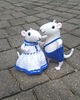 figurki i rzeźby Para filcowanych myszek 1