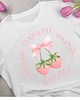 t-shirt damskie COQUETTE z wiśniami koszulka z nadrukiem 1