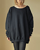 bluza bez kaptura damska Gigantyczny Oversize Czarny Z XXXXXL 3