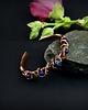 bransoletki wire wrapping Miedziana bransoleta mankietowa z lapis lazuli 3