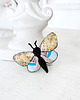 broszki Broszka MOTYL 10  ręcznie haftowana przypinka ćma owady 2