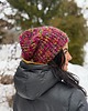 czapki damskie Kolorowa duża czapka beanie z wełną i alpaką 3