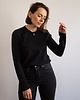 bluzki z długim rękawem damskie Bluzka MALMO crew neck czarna longsleeve 1