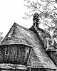 grafiki i ilustracje Drewniany kościółek 1