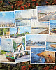 grafiki i ilustracje Sopot w akwareli - zestaw 13 grafik 15x23 cm 4