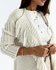 kardigany damskie Kardigan z frędzlami BOHO  BEIGE 2