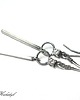 kolczyki wire wrapping Kreski crystal  - kolczyki 4