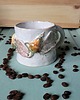 kubki Ceramiczny kubek z motywem gruszki. 3