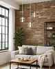 lampy wiszące Lampa wisząca pająk druciana 3-punktowa loft ALAMOS L3 1
