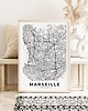plakaty Plakat Marsylia mapa 4