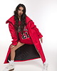 płaszcze damskie Parka Longline Collar Vest Oversize red 7