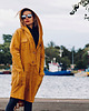 płaszcze damskie Parka SAFARI musztardowa 2