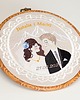 Ślub - inne Personalizowana pamiątka ślubna/rocznicowa, haft w oprawie vintage 3