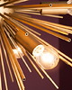 lampy wiszące Lampa wisząca, dekoracyjna Sunlight Gold, metal, 50x50x50 cm 4