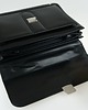 torby i nerki męskie Skórzana teczka na dokumenty - czarna, sztywna 4