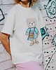 t-shirt damskie T-shirt oversize Emily Teddy dla mamy cream 1