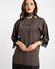 tuniki damskie Tunika Rumba Satin Brown 3