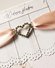 kartki scrapbooking Kartka ślubna z kokardą i kryształkami 2