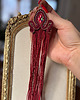 kolczyki soutache Bordowe długie kolczyki z chwostami 4
