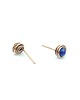 kolczyki wire wrapping Kolczyki sztyfty z lapis lazuli 1
